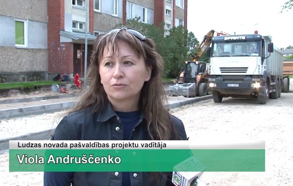 LRTV video: Ludzā Dagdas ielas rekonstrukcijas darbus plānots pabeigt ziemā
